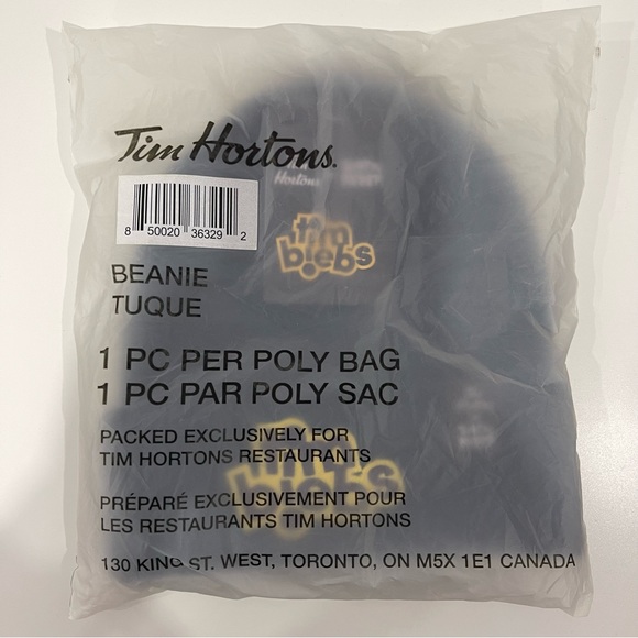 JUSTIN BIEBER X TIM HORTONS BEANIE - Picture 1 of 3